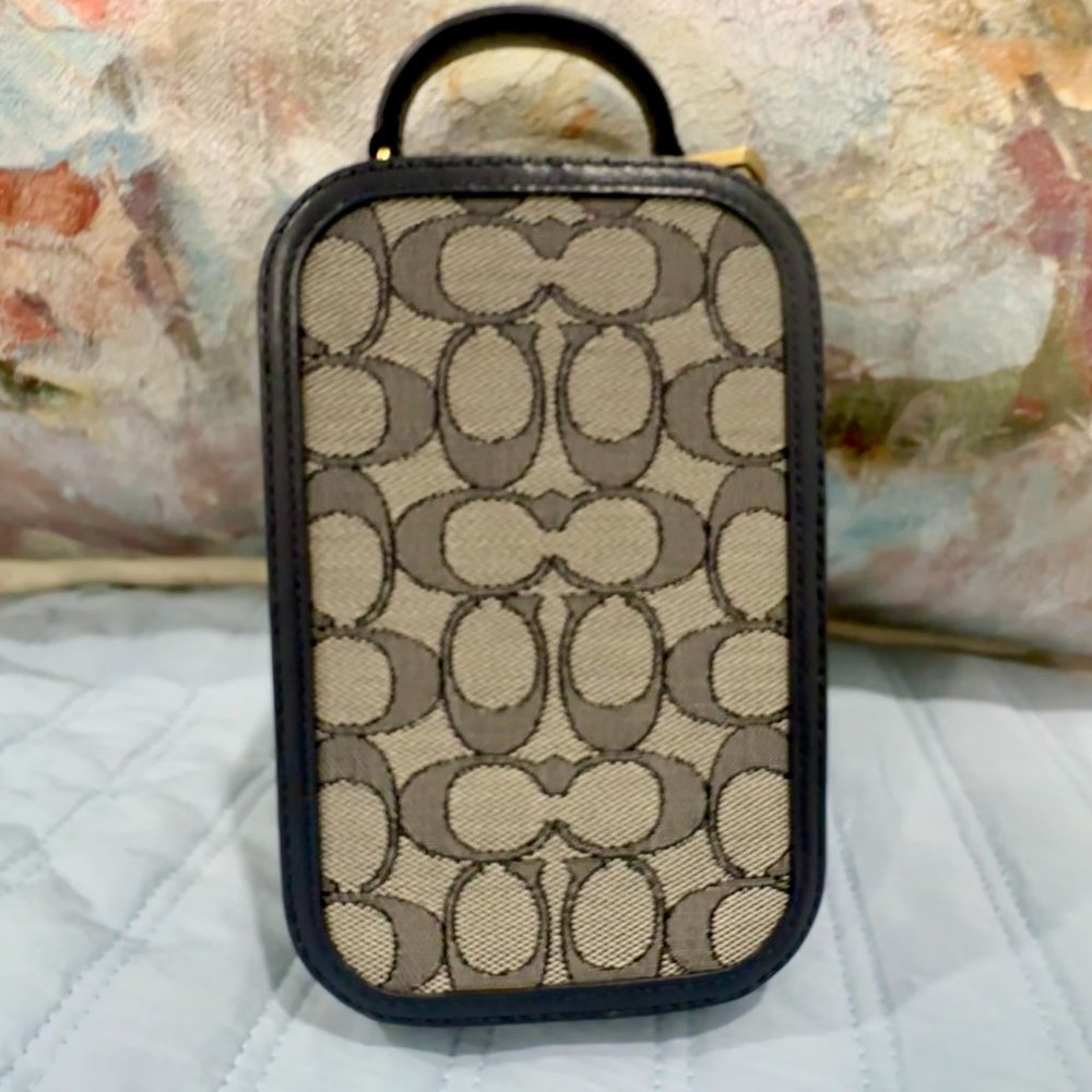 Coach Navy Eva Phone Crossbody